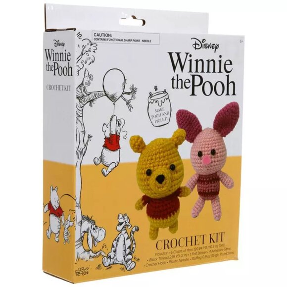 Disney Winnie the Pooh & Piglet Crochet Kit - NIB - Picture 2 of 2